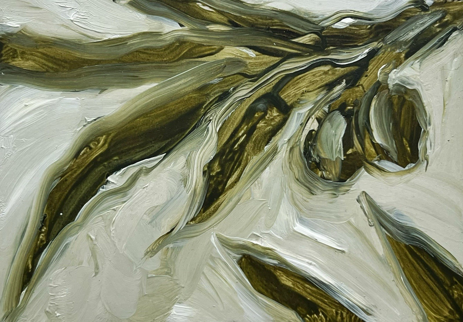 Olives Artwork Olive Botanical Impressionist Painting Small Wall Accent Artwork