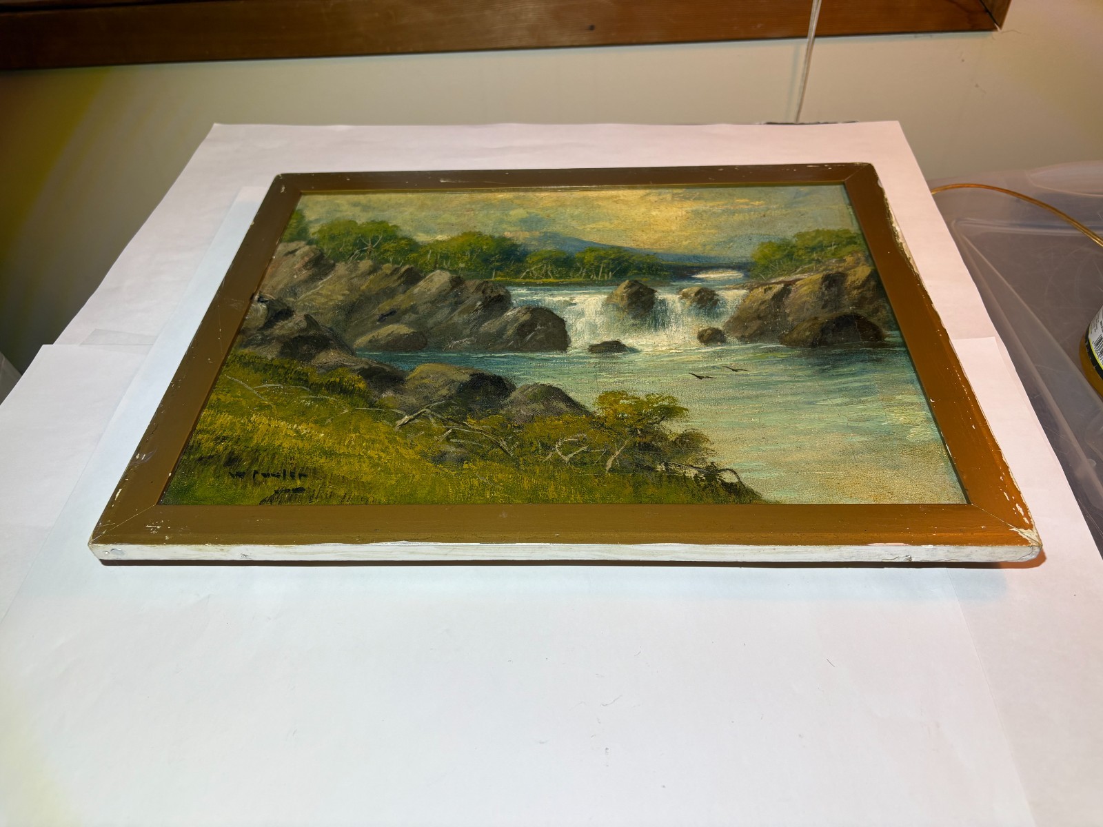 Fowler, William- English Artist Active 1825-1867 Orig Oil on Canvas Landscape