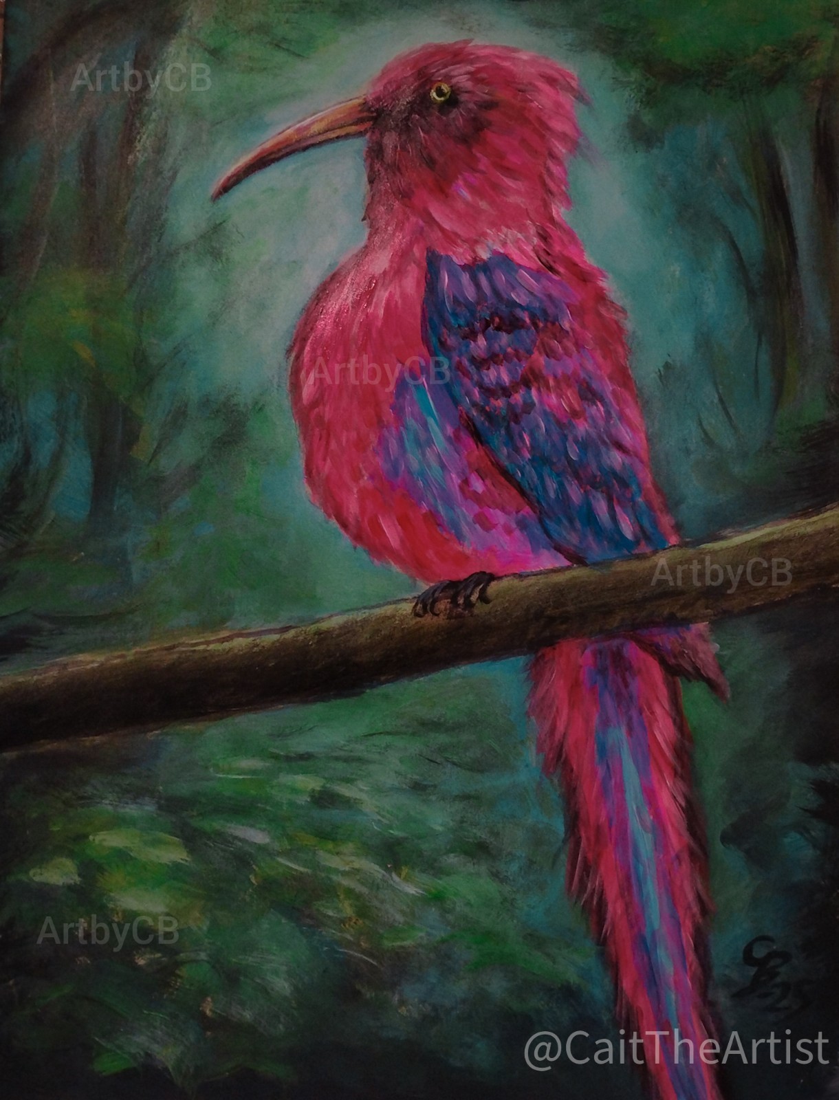 Paradise Bird Original Painting
