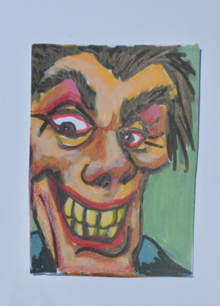 ACEO Original Art Card Horror Weirdo not a print