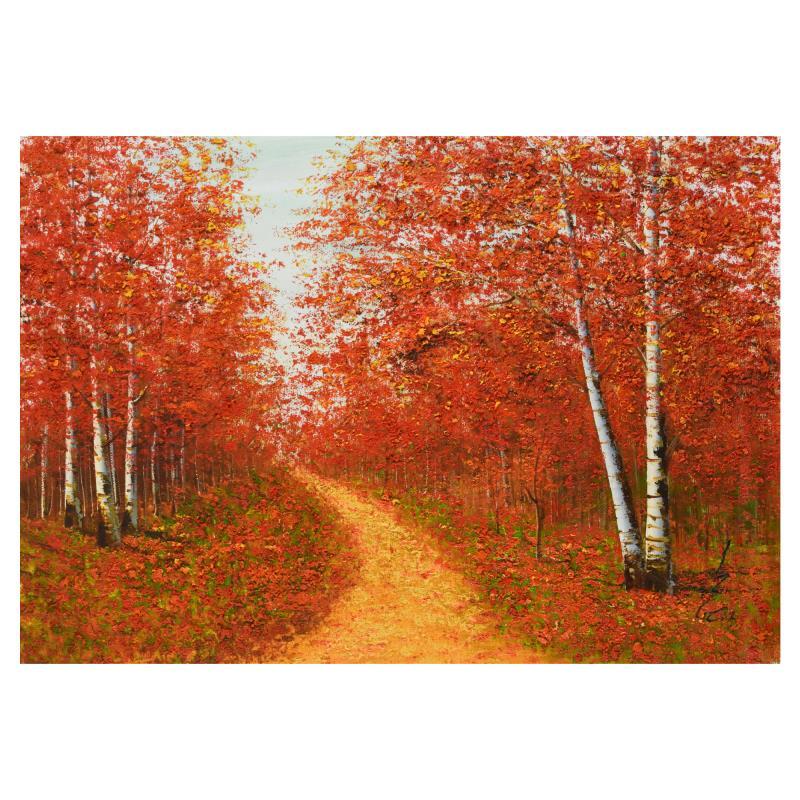 Inam Original Painting on Canvas (40″ x 28″), Hand Signed with LOA
