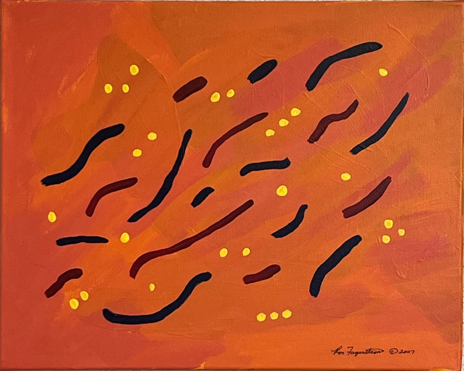 Original Abstract Acrylic Art Painting – Inspired Direction 1