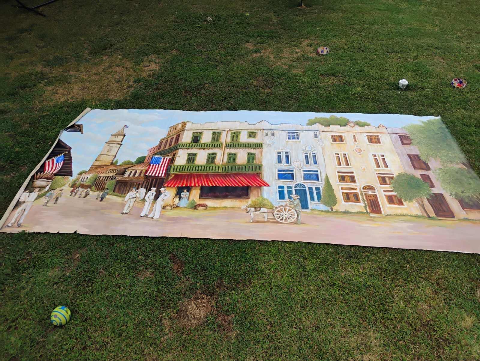 Hand Painted Mural 7’6″X 15’9″on Canvas