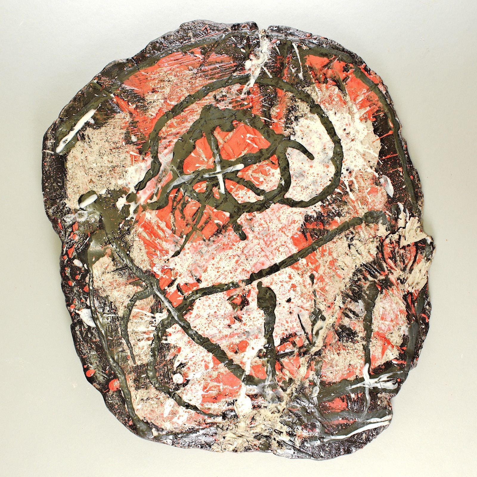 sculpture relief plastic art ceramic Vir Vita Notatus sign Prof Loeschner-Gornau
