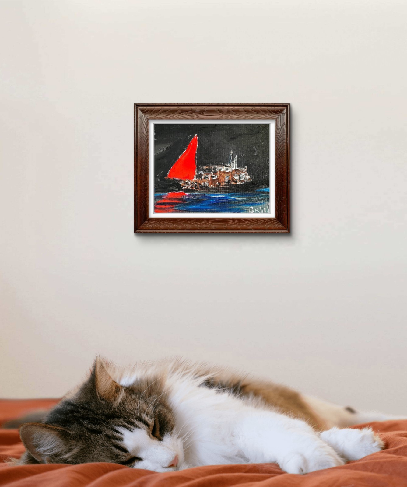 Ghost Ship Neo Expressionism Original Artwork Canvas