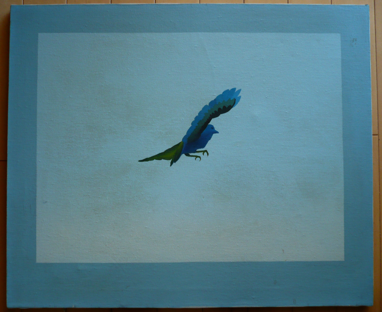 DAVID NELSON, EL CAJON CALIFORNIA CA MODERN MODERNISM BIRD IN FLIGHT NATURE OIL