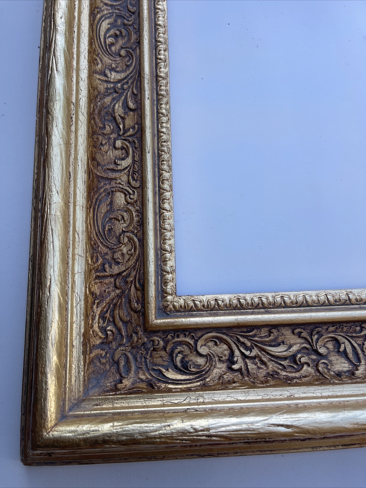 Antique Wood FRAME 20TH CENTURY FOR A 12 BY 16 INCH PAINTING PHOTO PRINT wide