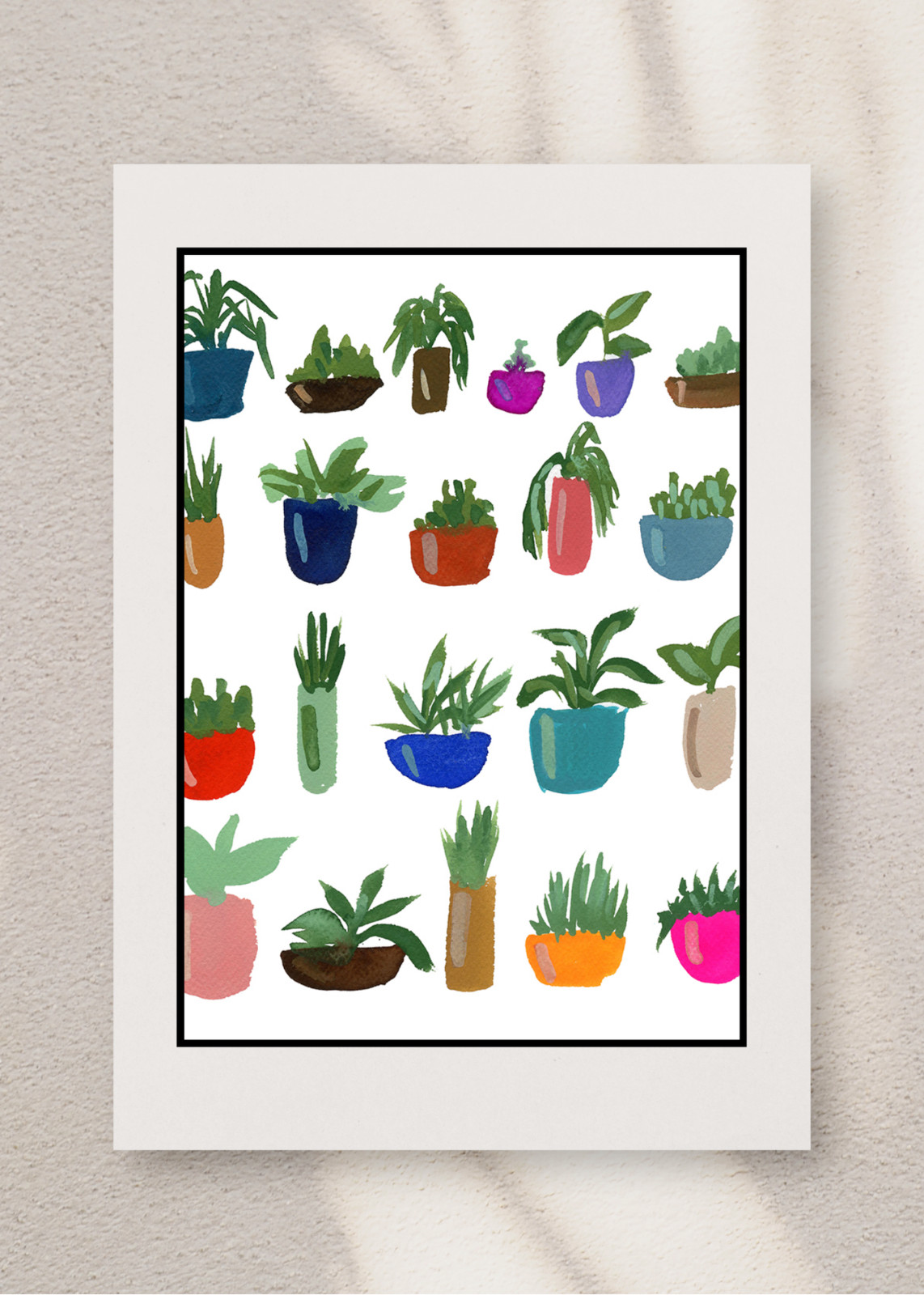 ACEO Original Plant Lady PRINT