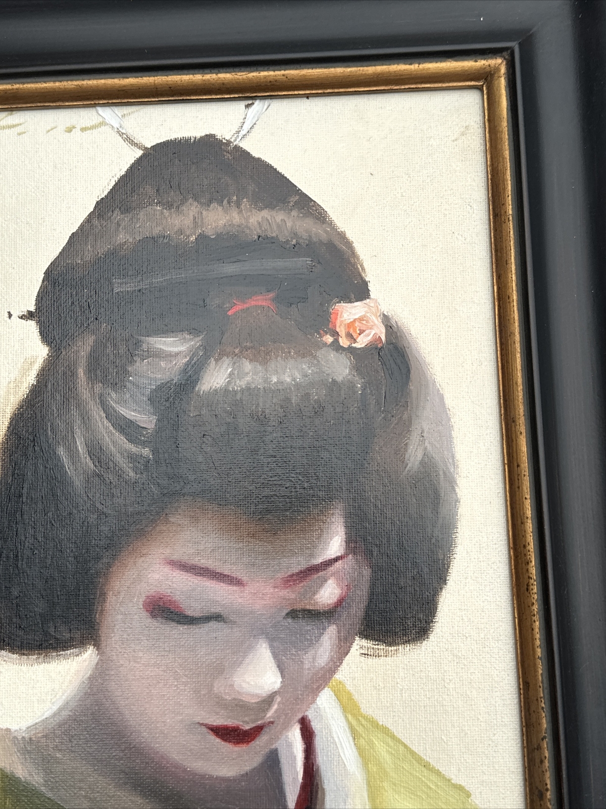 PHIL COUTURE PAINTING PORTRAIT LISTED FAMOUS JAPANESE WOMAN PRETTY FEMALE MODEL