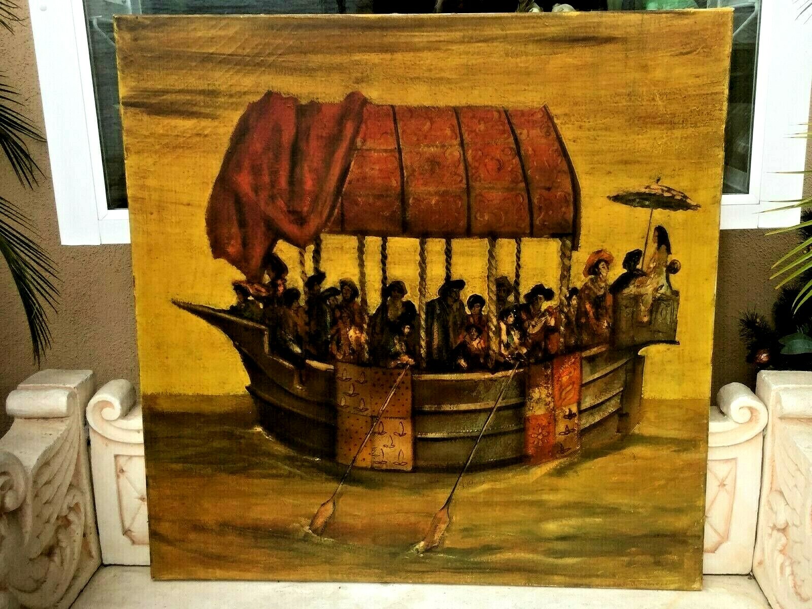 HUGE VINTAGE CALIFORNIAN ARTIST PAINTING