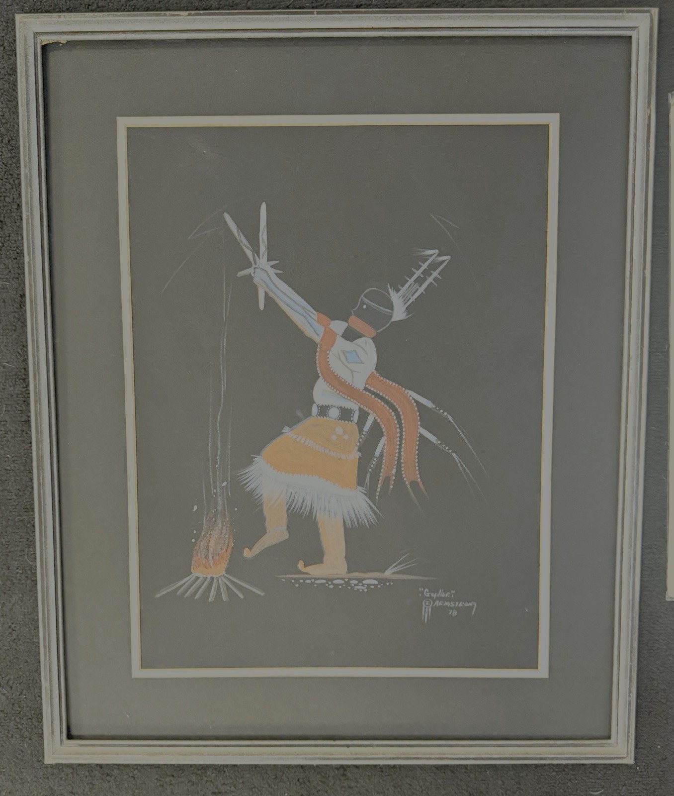 Gopher Armstrong Original Painting Of “Apache Fire Dancer”