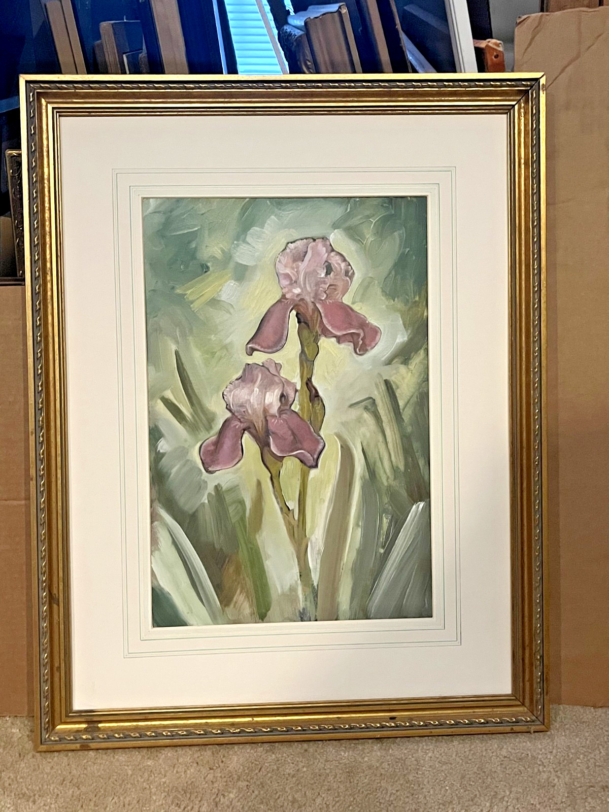 «Two Purple Iris»