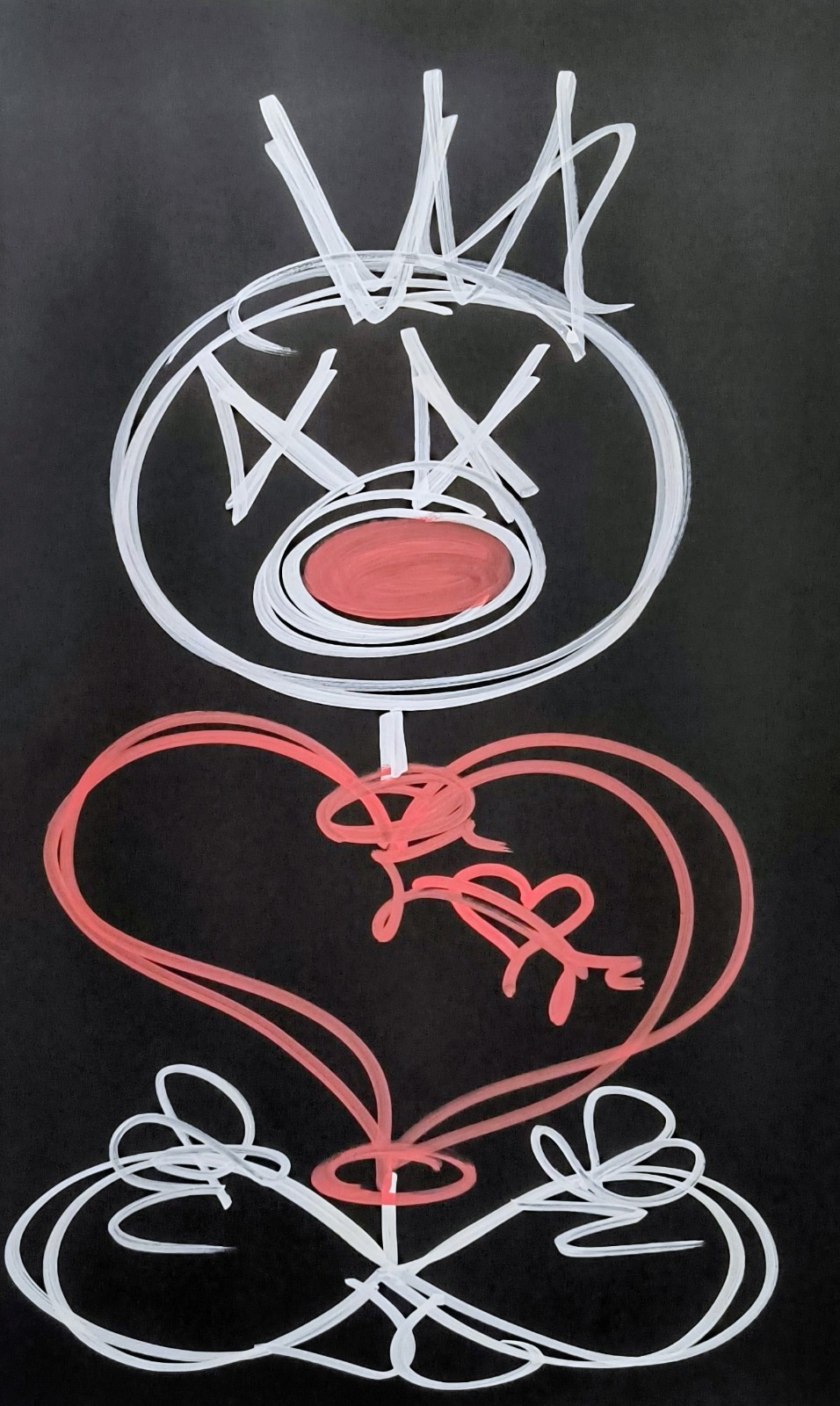 Trey Coppland, Manny The Lover Pop Art Acrylic Painting, 20+30 in, 2026 Signed