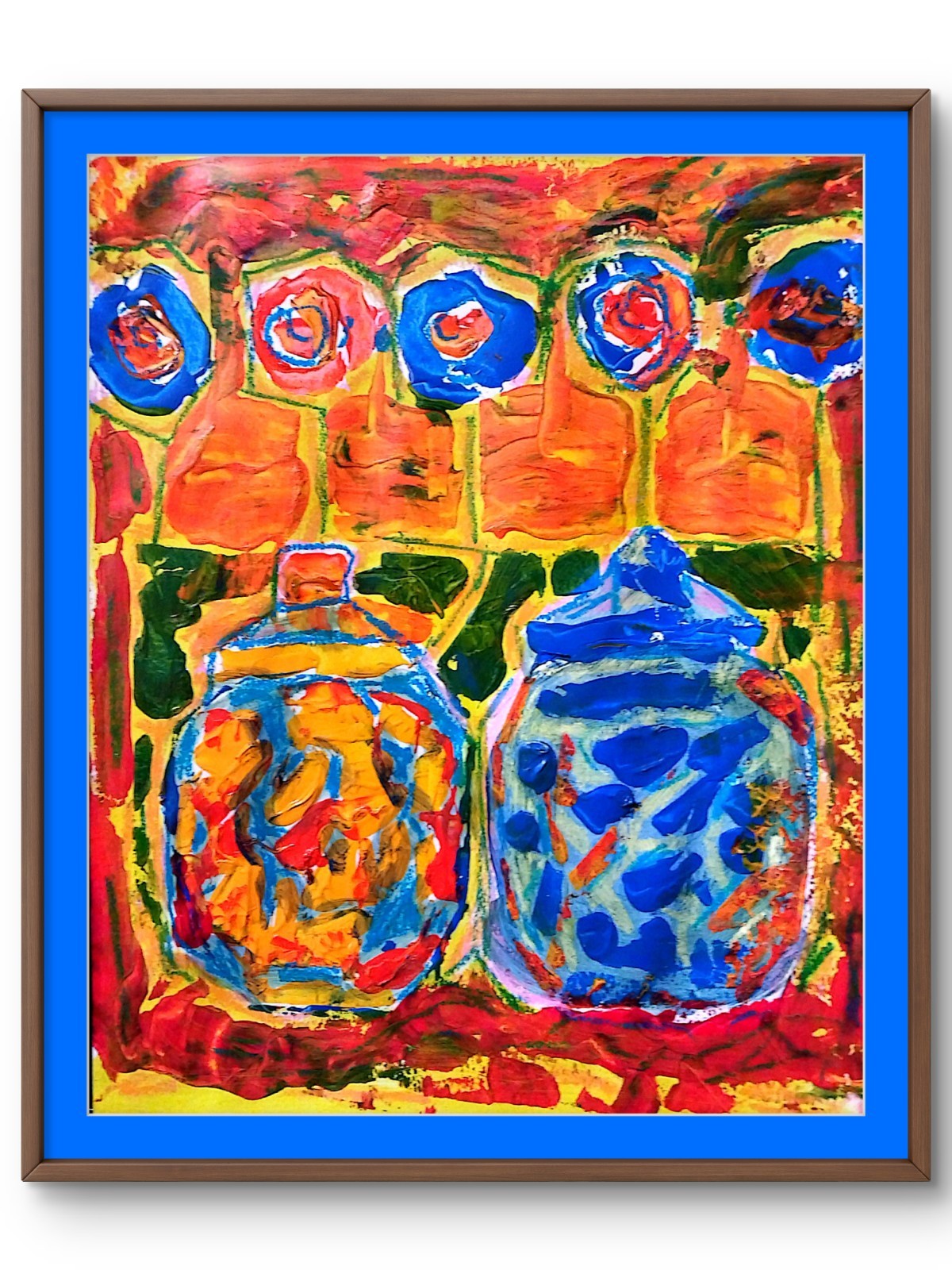 Candy Shop Bold Contemporary Original Signed Paper Wall Art Acrylic 11×14 BACH