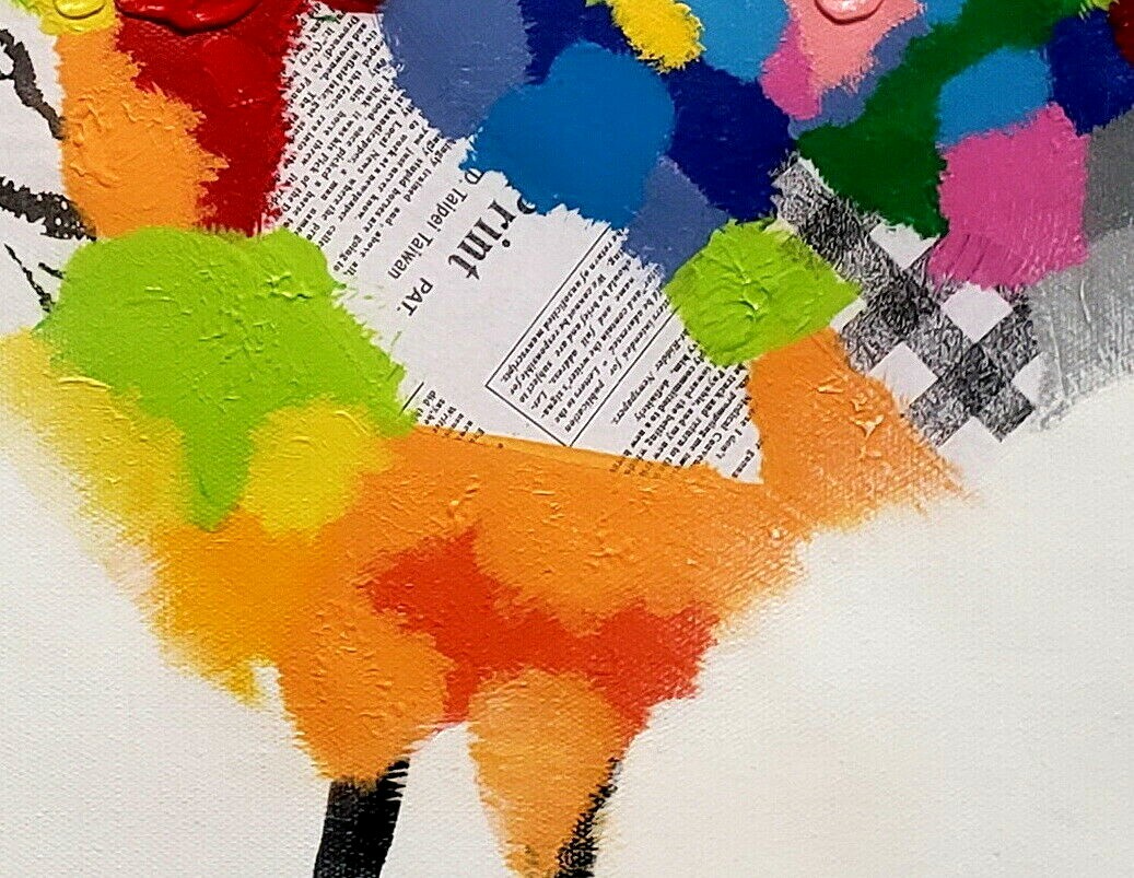 Rooster, 20×24, Hand painted on Giclee Canvas,