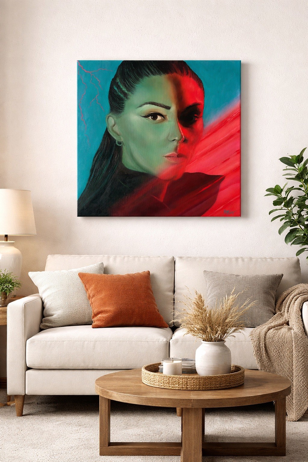 CloZee Original Oil Painting Portrait Electronic Music Art Canvas 20x20in