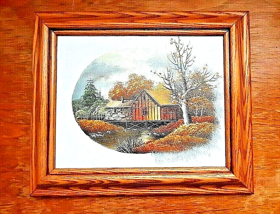 Nathan Winters Signed Oil Painting on Canvas. American Barn Country 11″X13″ QD