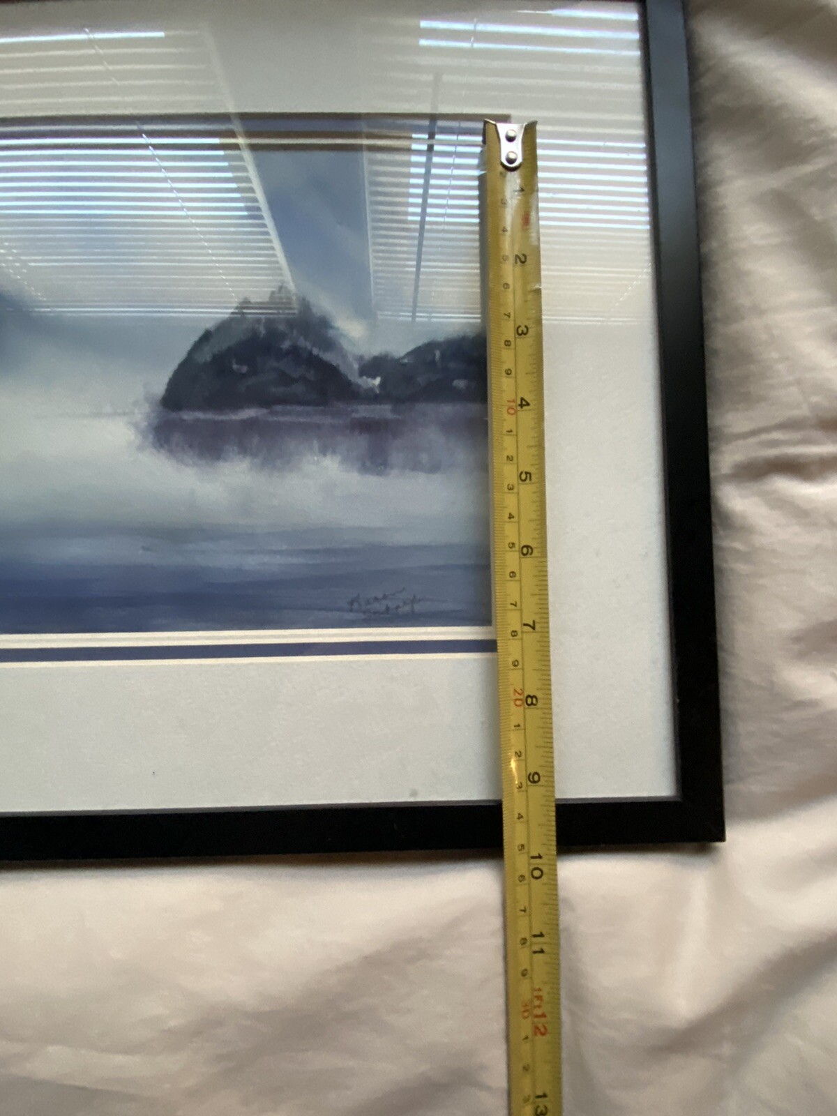 Original Watercolor Painting Empty Boat On The Lake Matted & Framed 16” X 13”