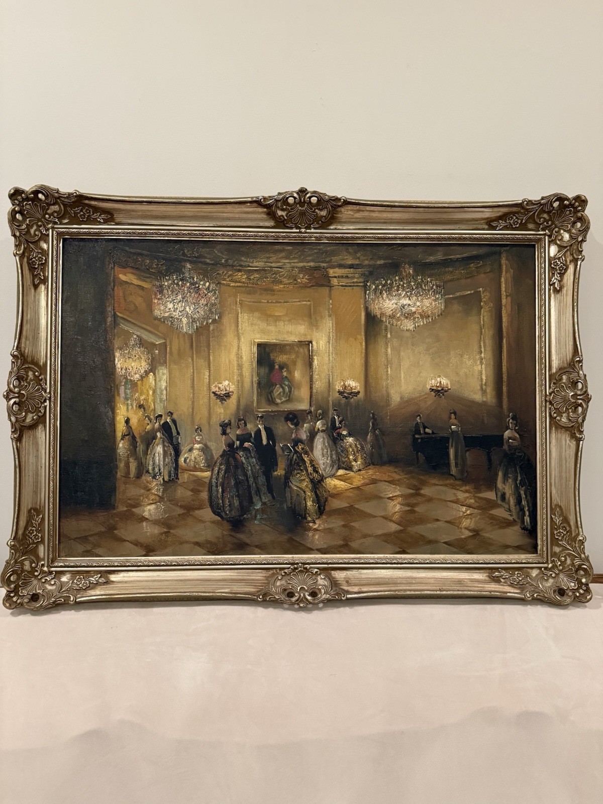 The Ballroom Oil Painting On Canvas with Frame