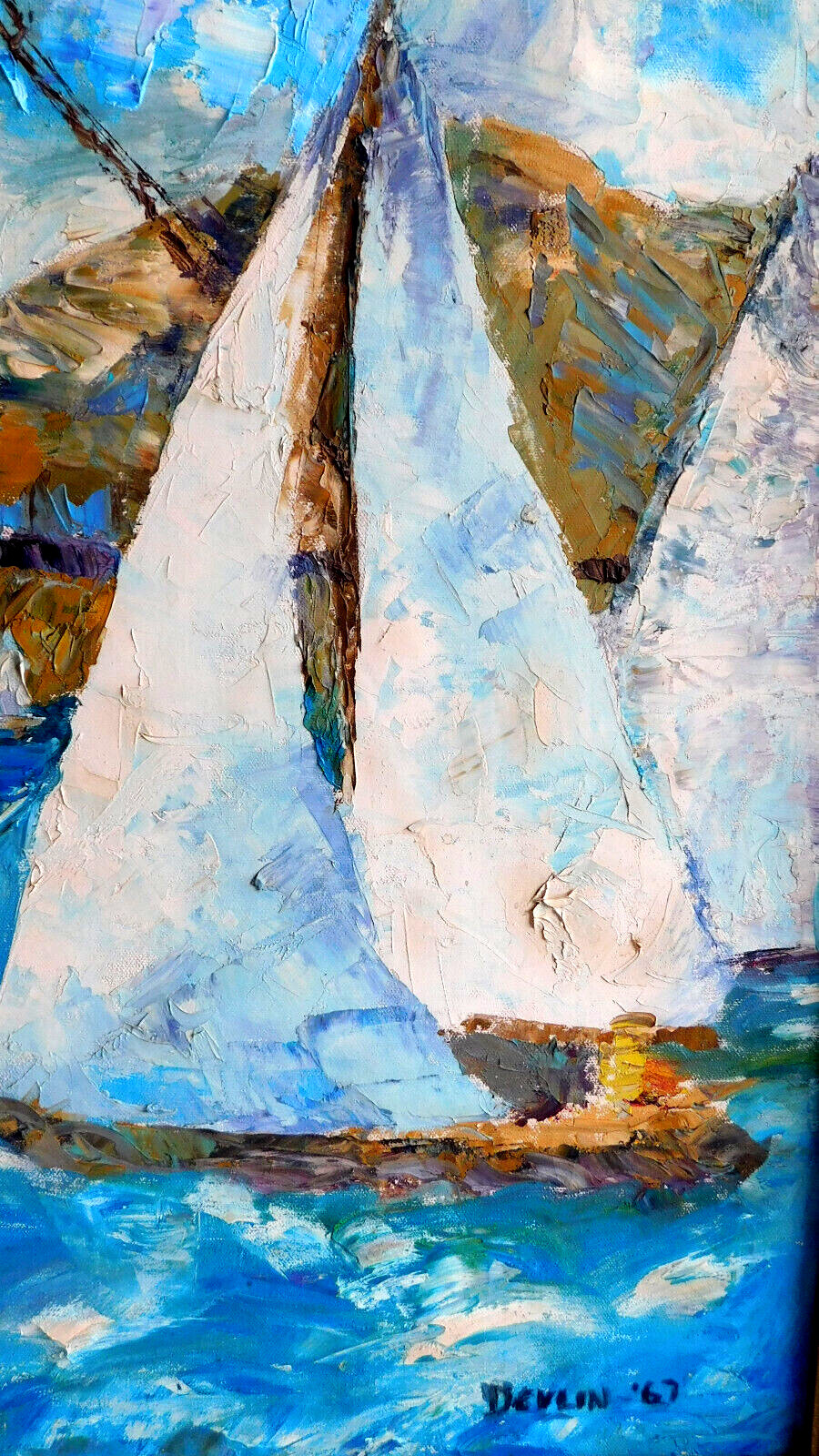 NOTED AMERICAN DEVLIN WILSON FINE VINTAGE ORIGINAL IMPRESSIONISM OIL PAINTING
