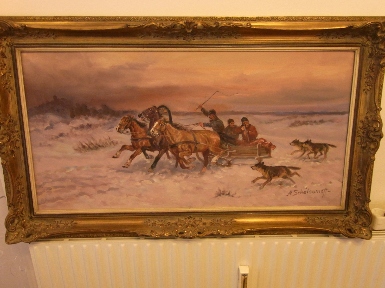RUSSIAN AFANASIJ IVANOVIC SCHELOUMOFF OIL TROJKA Russia Ukrain .