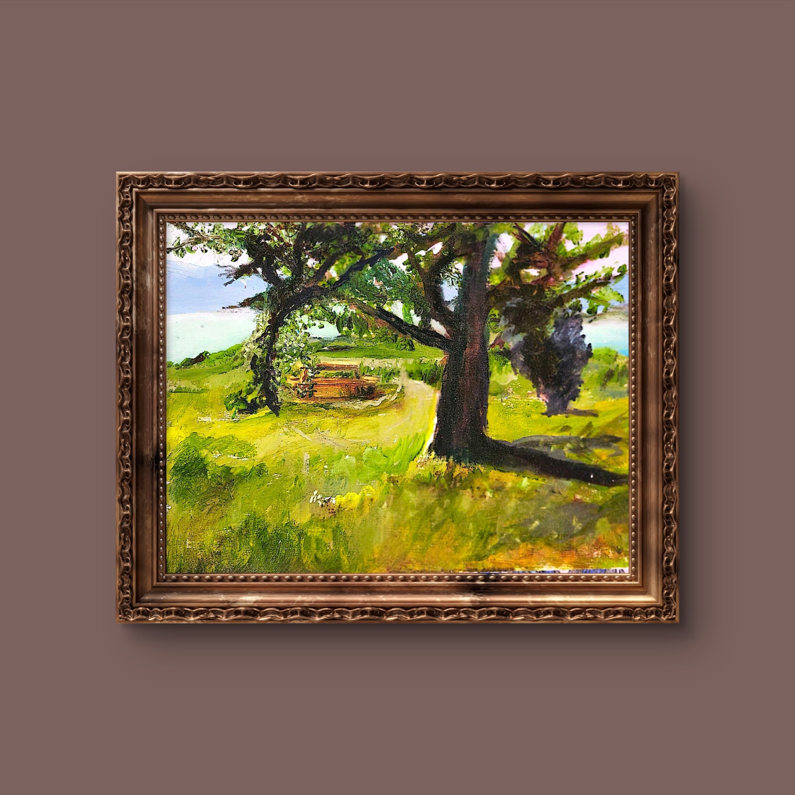 Lodi Point State Park Contemporary Expressionist Original Oil Painting 12×16