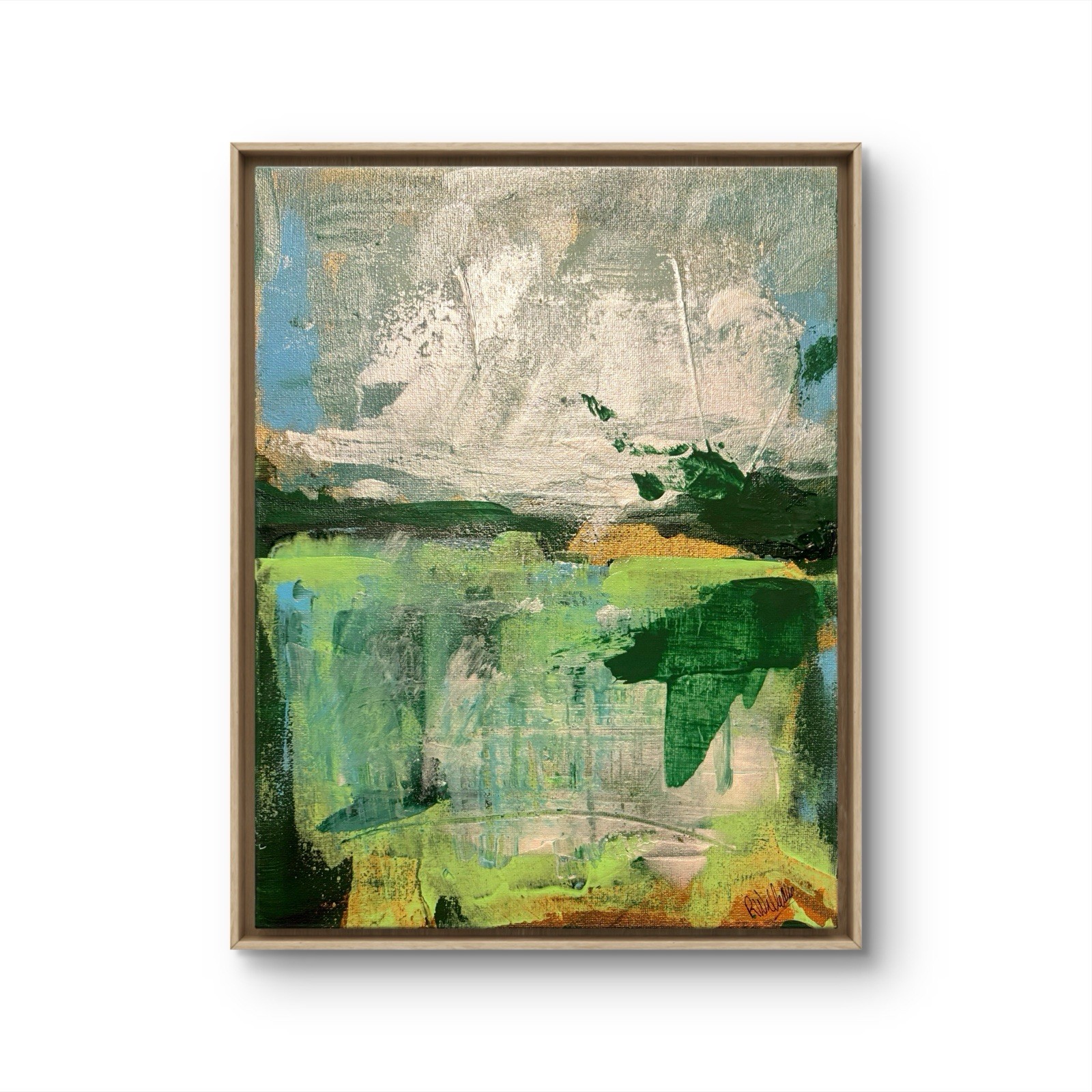 Disturbance Unframed Landscape Abstract Impression 11×14 Canvas Original Wal Art