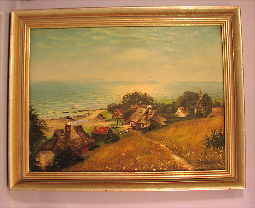 Vintage Oil Painting Jakubowski Poland Polska Poland