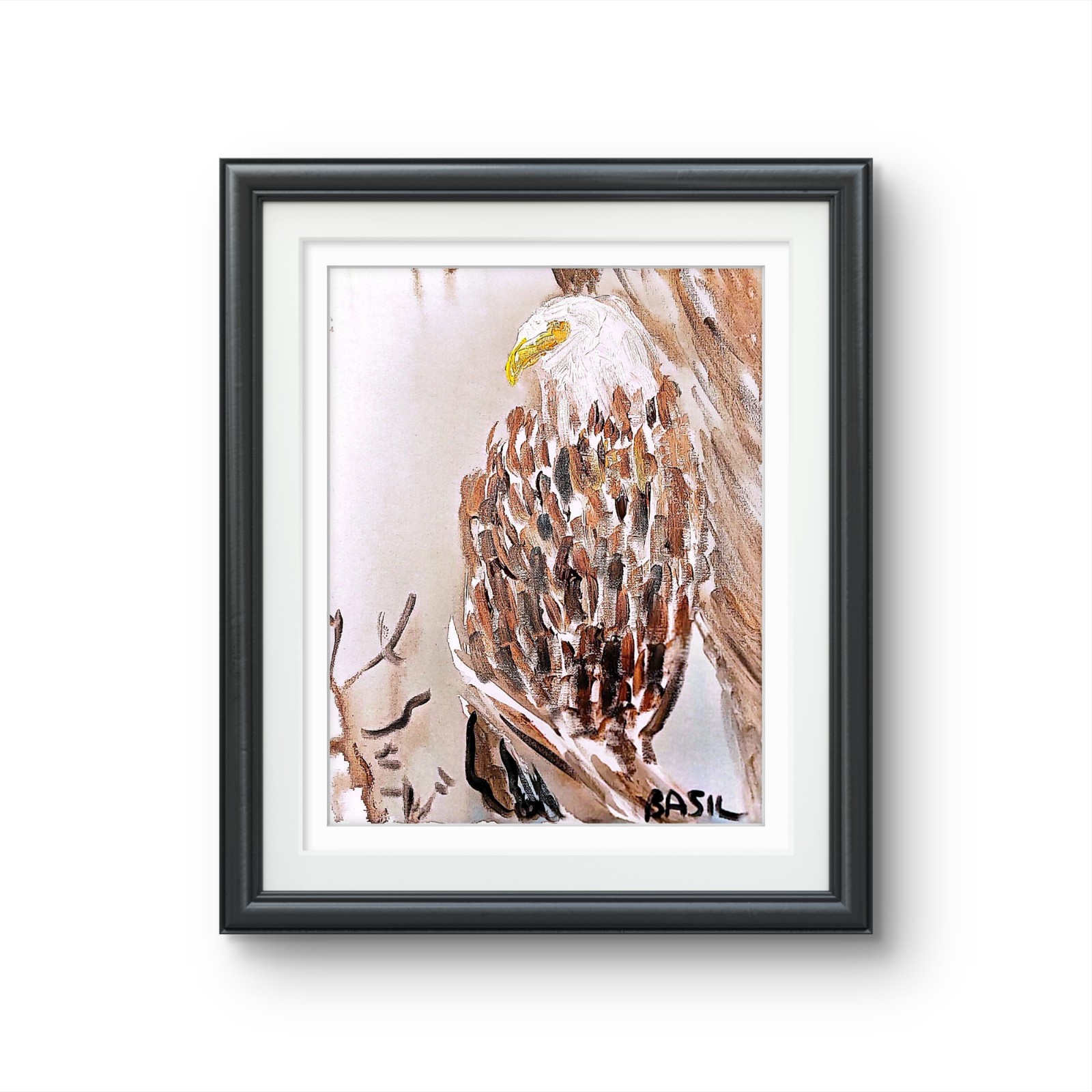 Bald Eagle Contemporary Expressionist Original Painting.