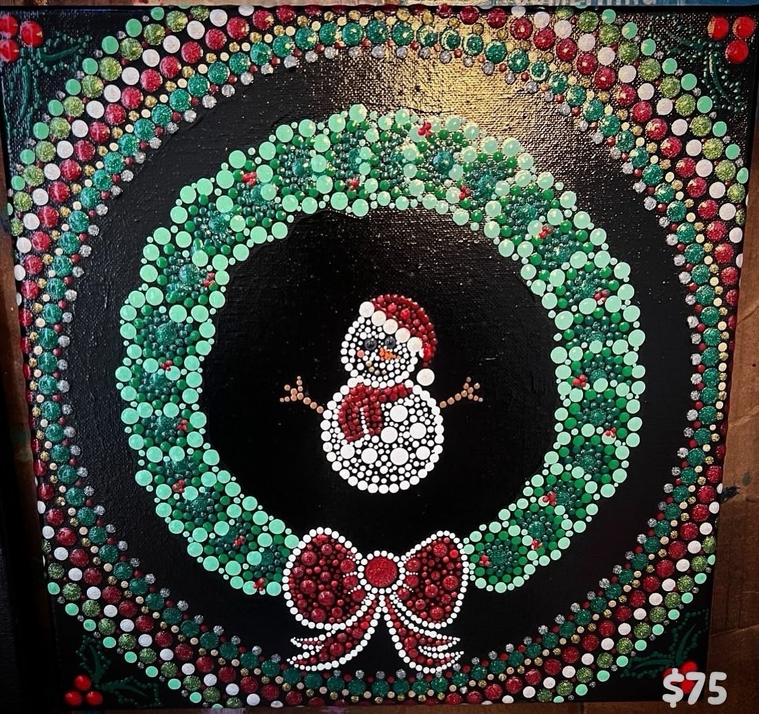 Snowman Dot mandala