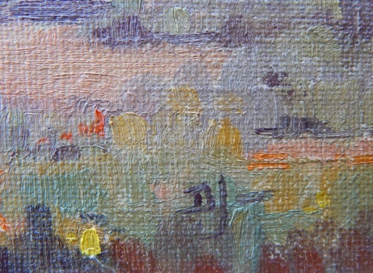 Pics Don’t Do Justice / Antique Plein Air Desert Landscape / 9.25×11.25”/ Framed