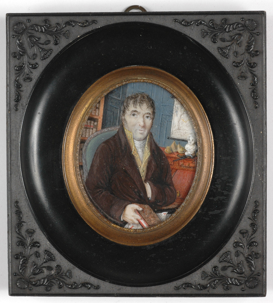 Elie Dignat (fl.1780/1840)-Attrib. «Antoine-Augustin Parmentier», rare miniature