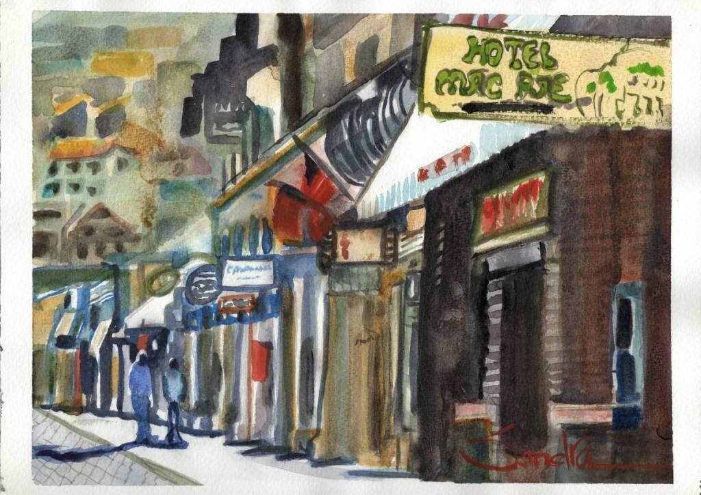 Avalon : Sandra Watercolors™ California : ORIGINAL PAINTING