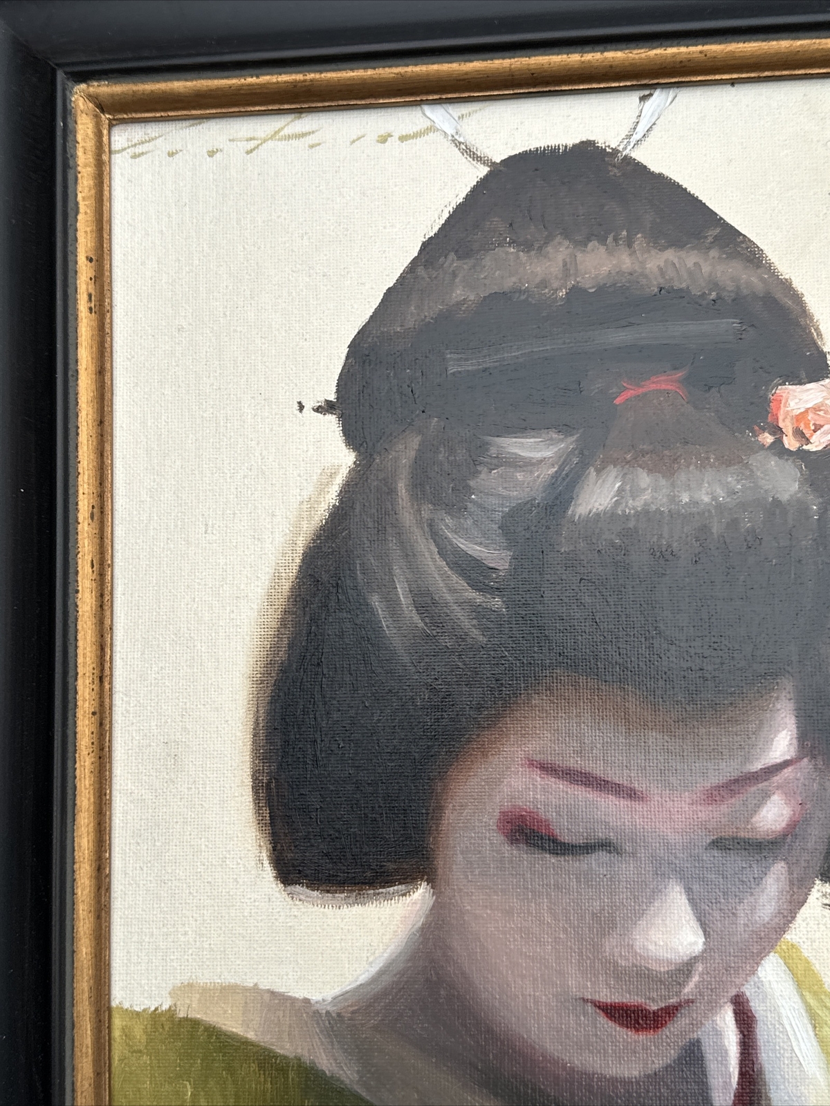 PHIL COUTURE PAINTING PORTRAIT LISTED FAMOUS JAPANESE WOMAN PRETTY FEMALE MODEL