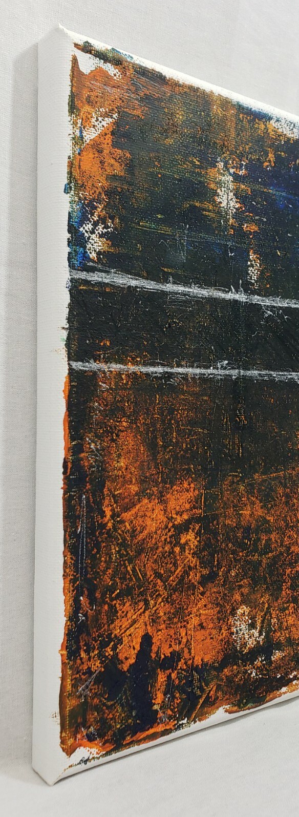 No.508 Original Modern Minimal Textured Oil And Cold Wax Painting By K.A.Davis