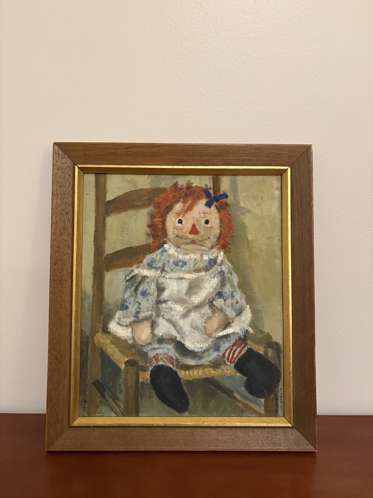Raggedy Ann Framed Painting By JD Rankin, 11.25″ X 14.25″