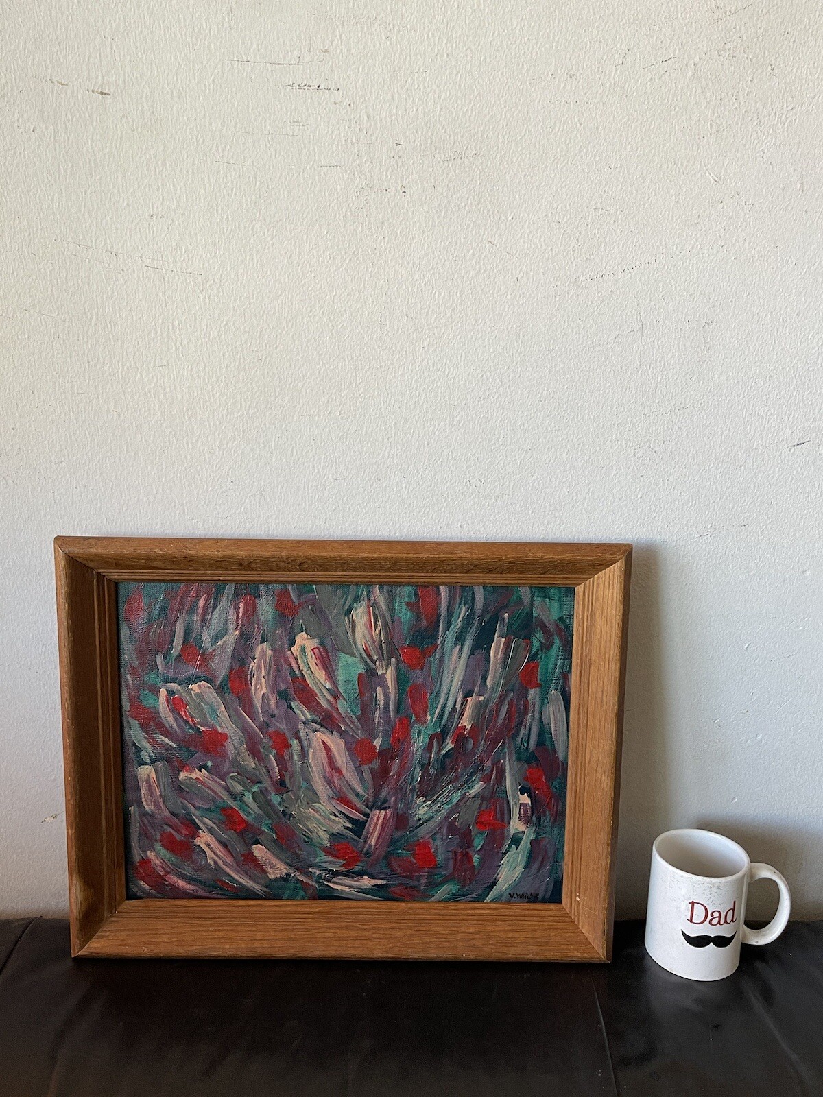 JOHN VON WICHT ANTIQUE MODERN ABSTRACT EXPRESSIONIST OIL PAINTING OLD MODERNISM