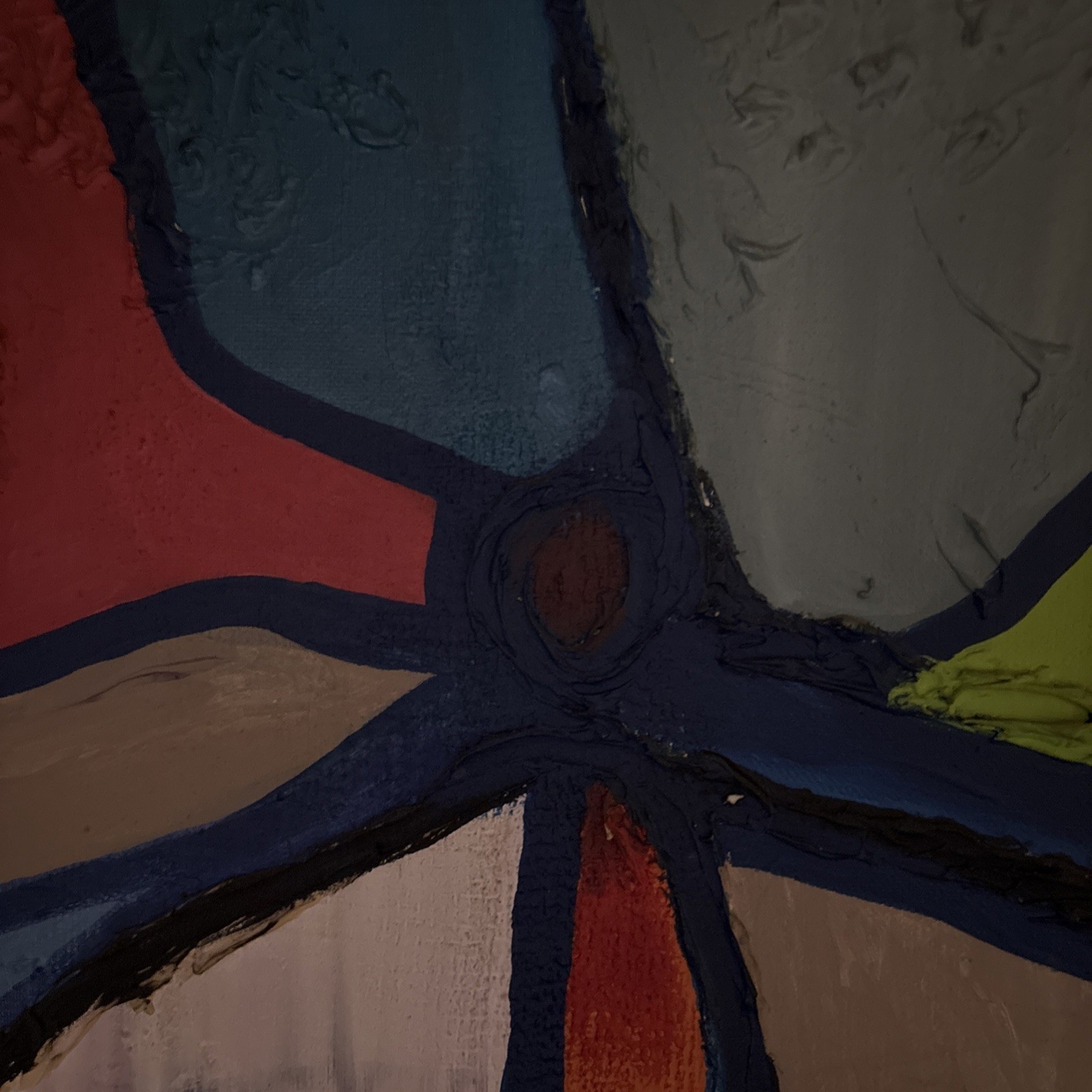Original Art Painting Abstract Titled “when Looking At Desperately Times”