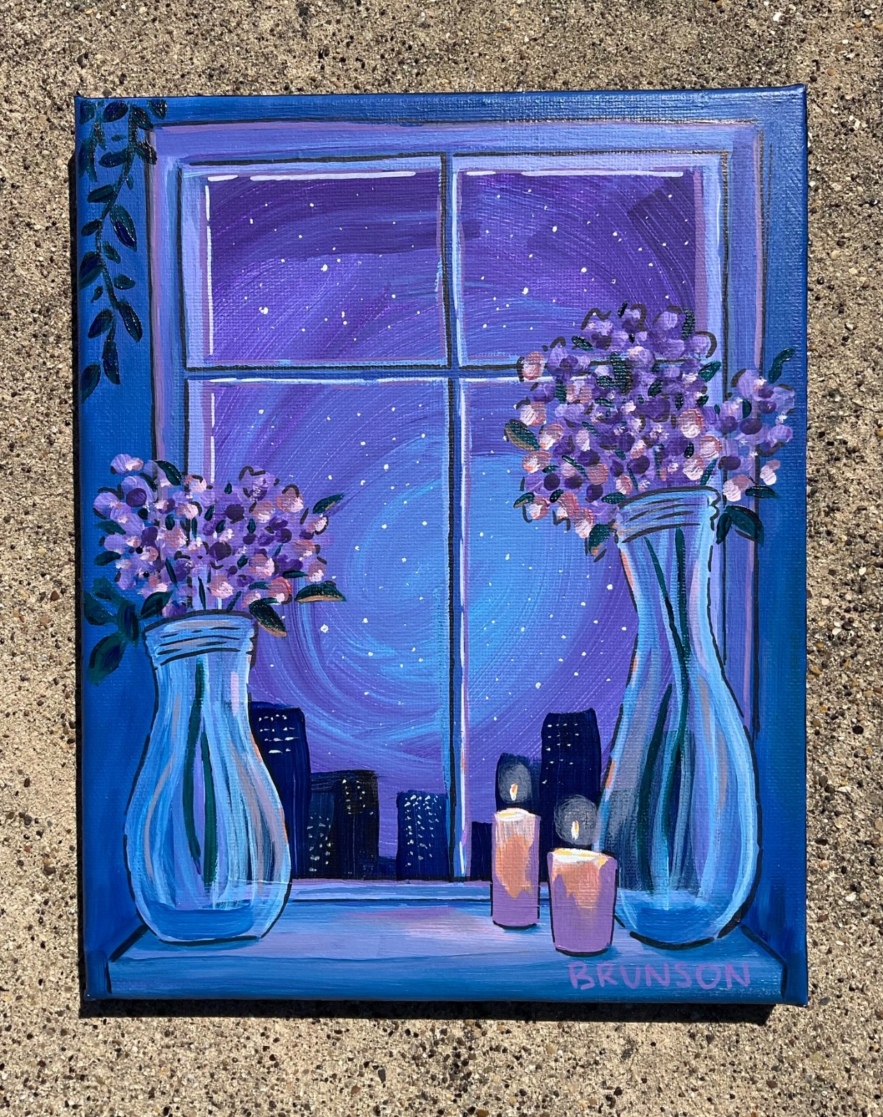 Original Acrylic Painting on Canvas 8×10 by Tiffanie Brunson “By The Window”