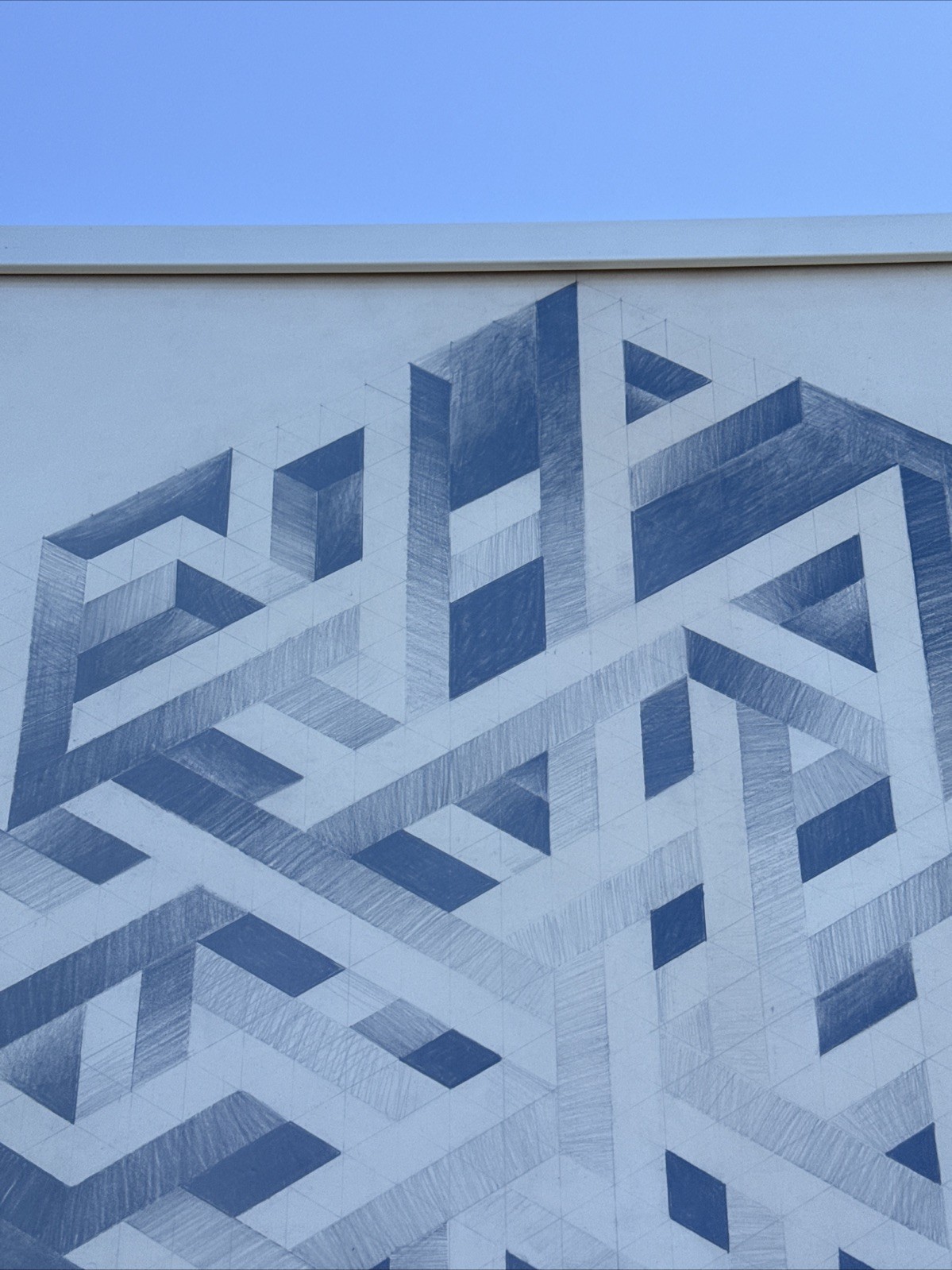 ABSTRACT DRAWING 1970 PROFESSOR LUBENSKY POP MODERNIST CHICAGO KANSAS GEOMETRIC