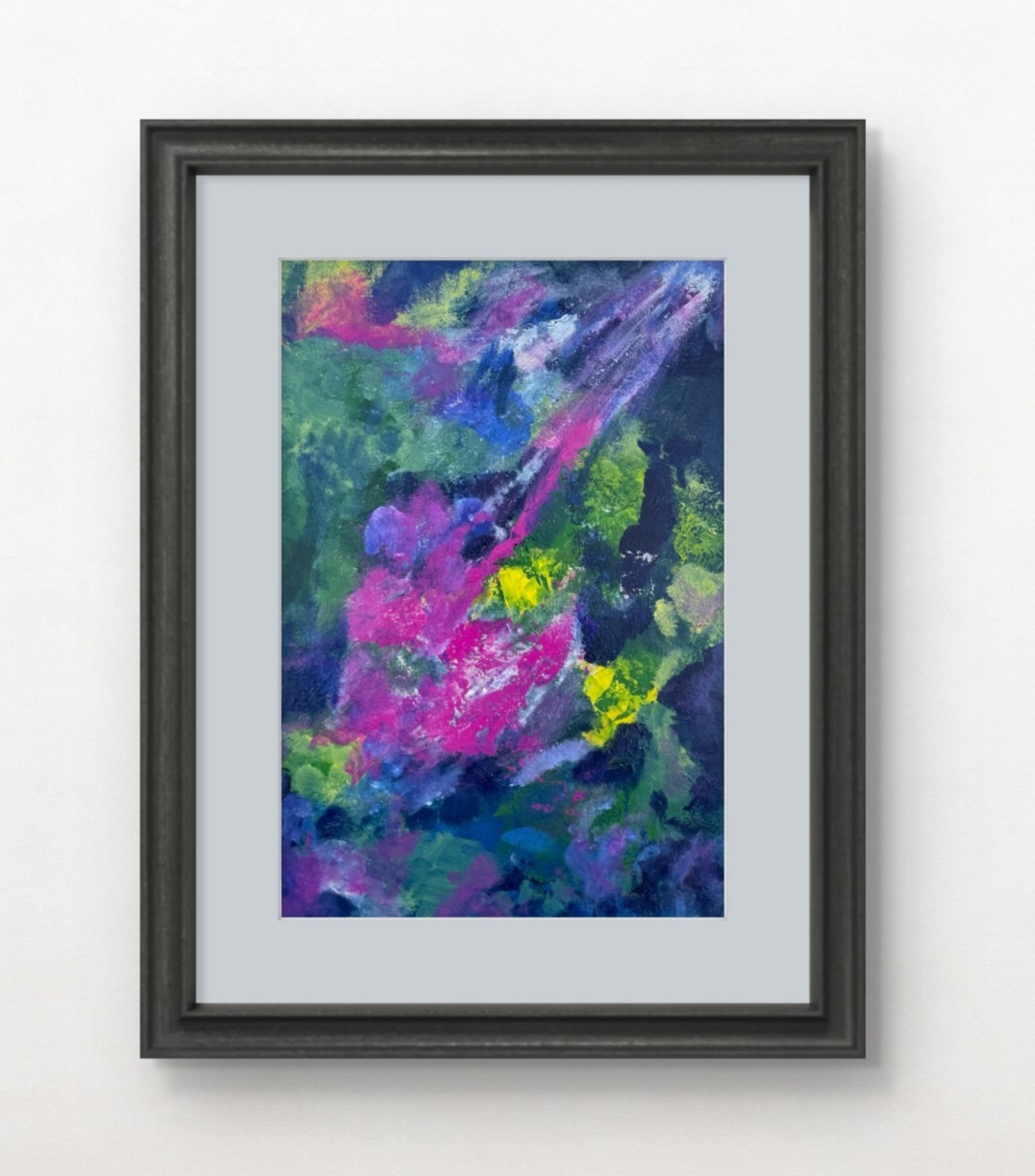 Messa Art: Agony in the Garden- 10×14 Abstract Expressionism Original on Canvas