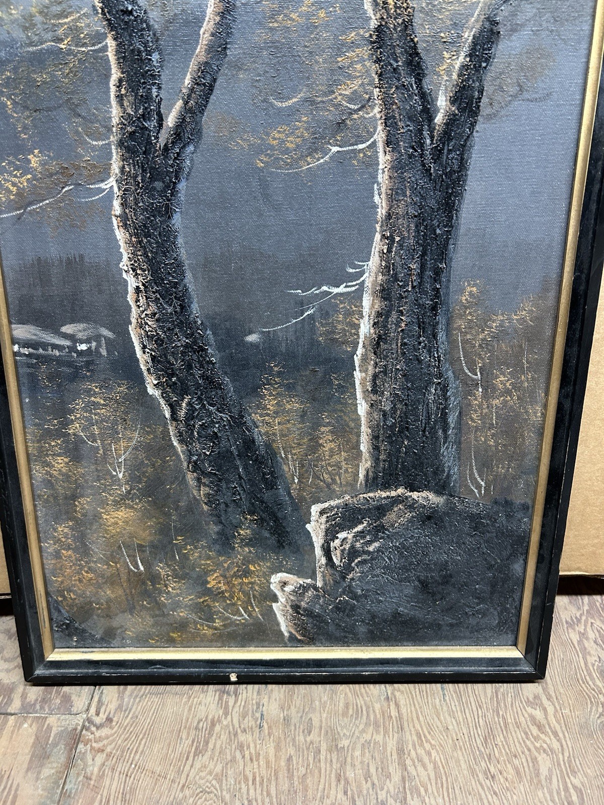 15″ X 25″ ART WORK LANDSCAPE TREES