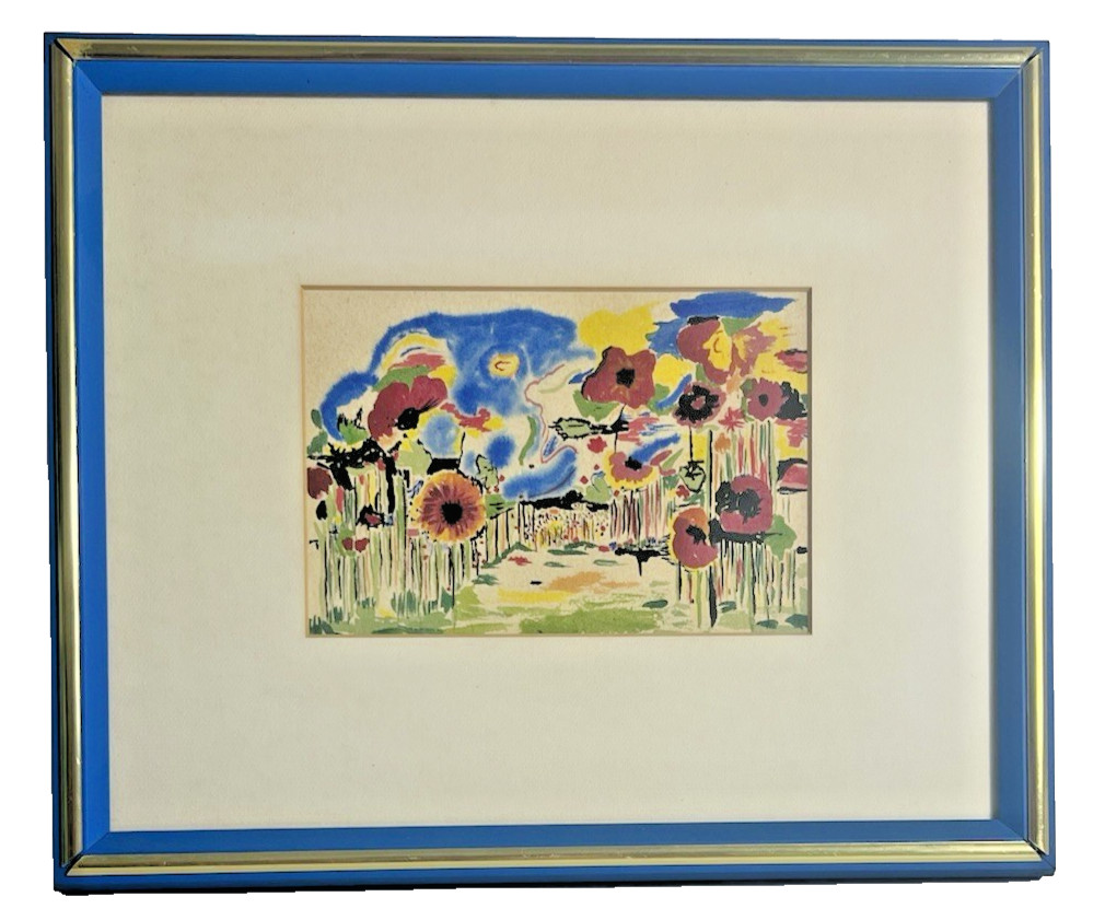 Mid Century Original Watercolor Landscape – Attributed to Ronald J. Christensen