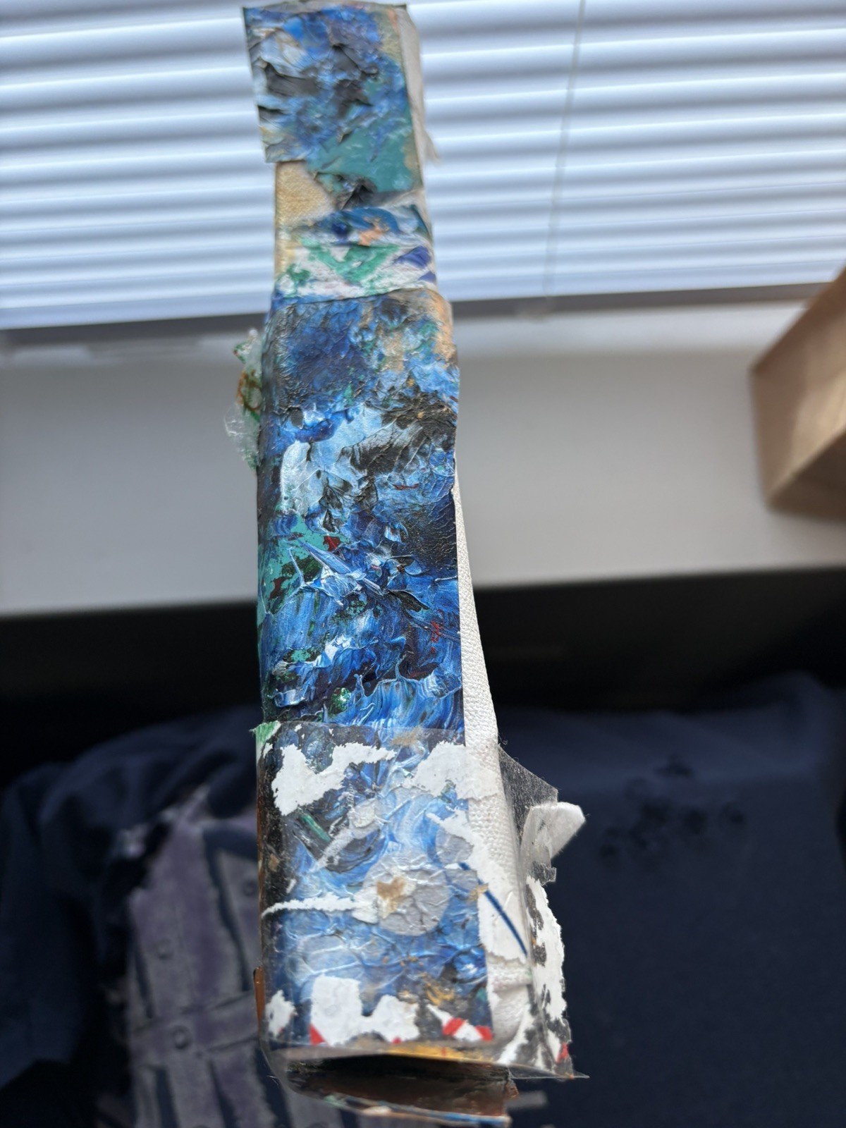 Birds Watching Cartoons & Commenting, Acrylic, Mixed Media, Oil Pant Collage.