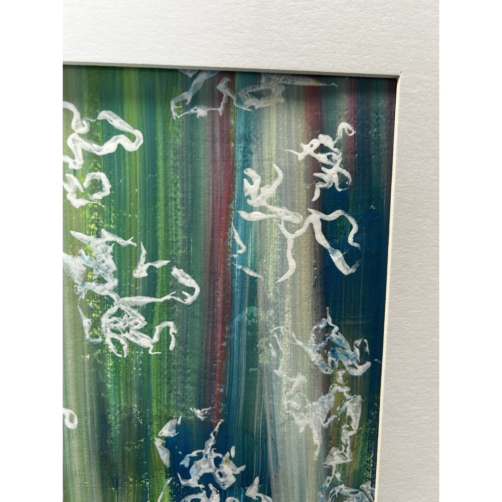 Original 11X14 Abstract Expressionism Wall Art PAPER Titled Colorful Illusions