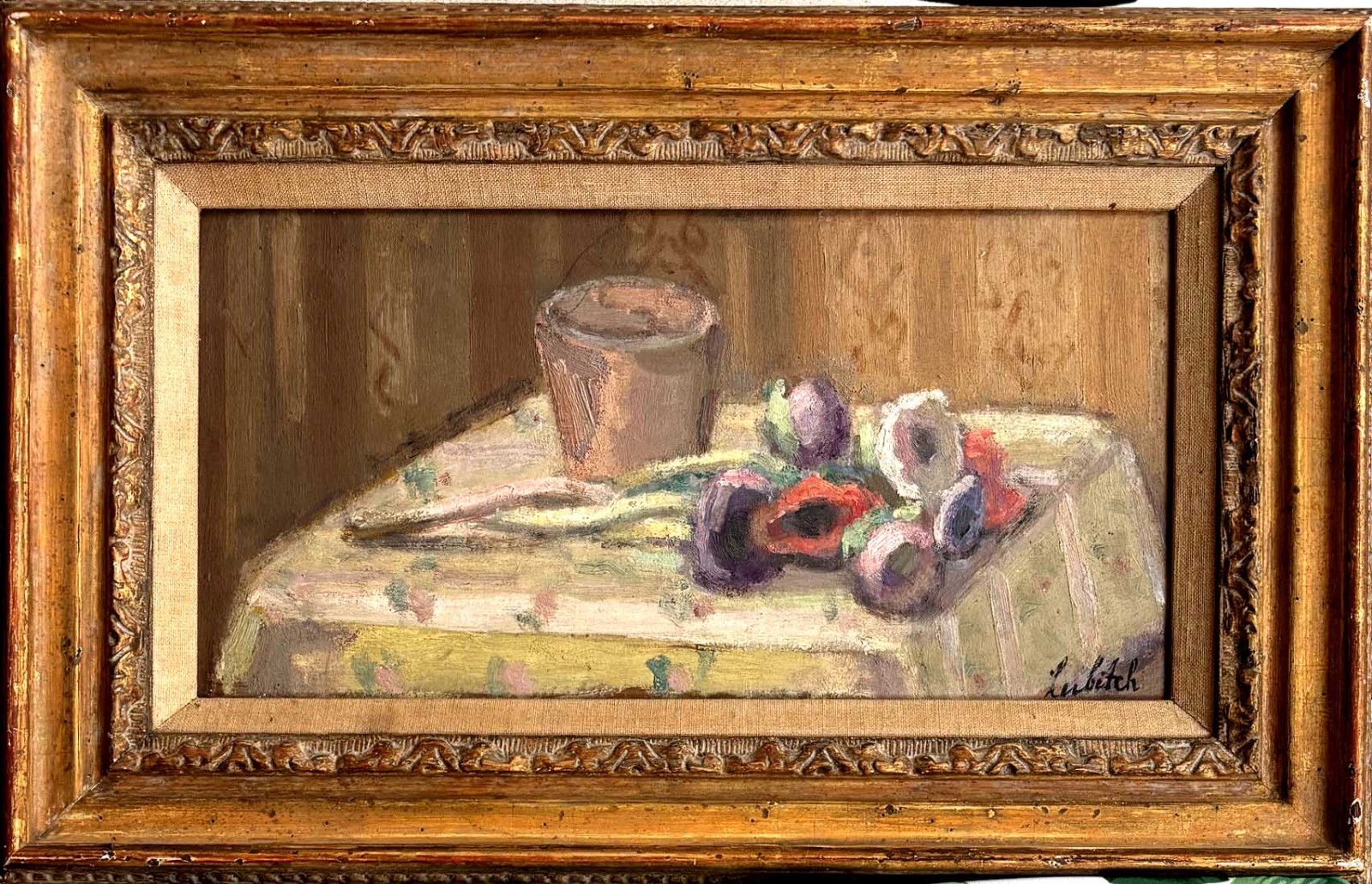 OSSIP LUBITCH, RUSSIAN-FRENCH, PARISIAN SCHOOL STILL LIFE 1920s, LISTED