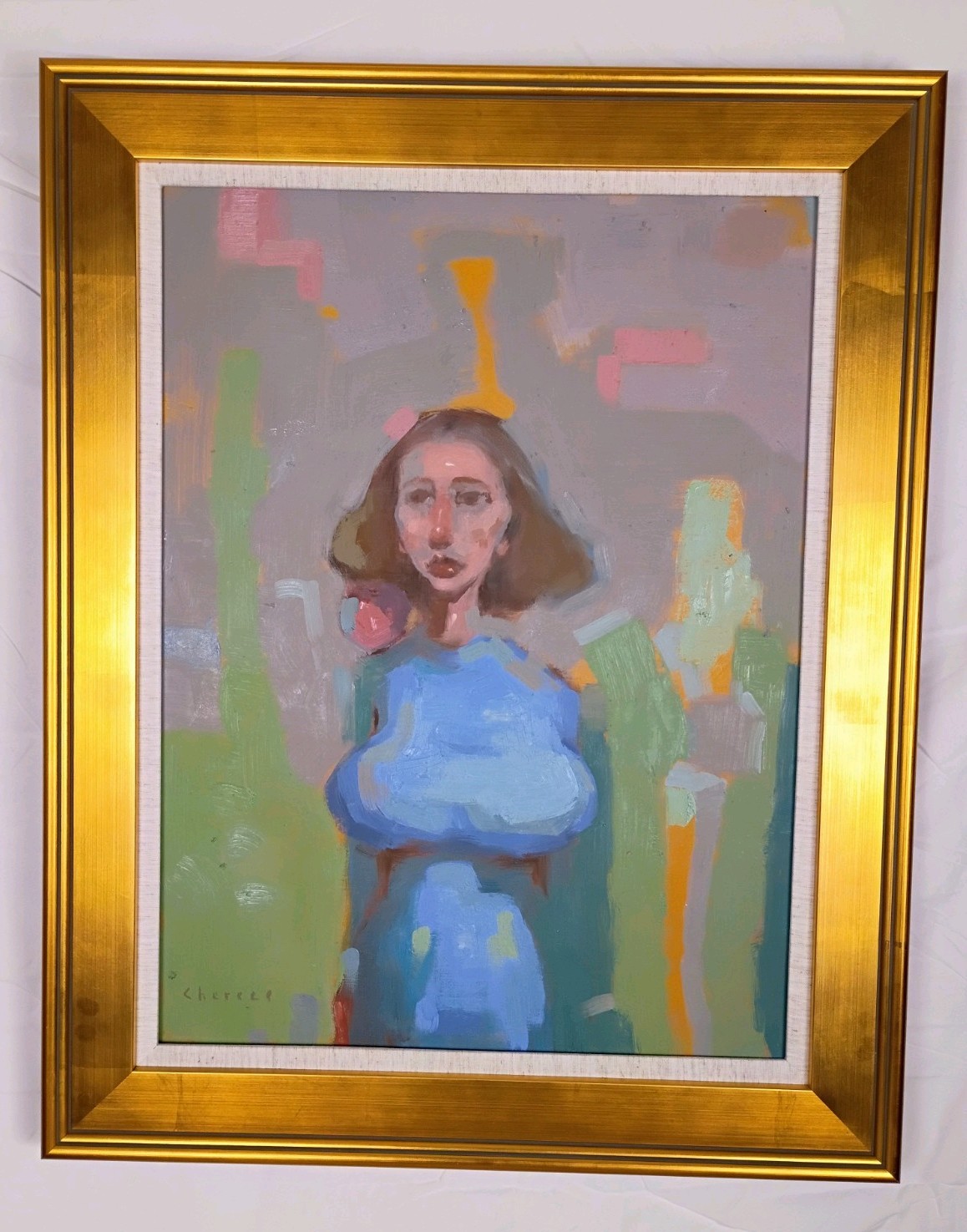 Eve No. 3 Original Oil on Linen Beautiful Contemporary Figurative Woman Portrait