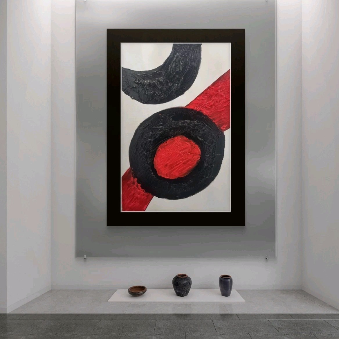 Trey Coppland, Toxic Abstract Acrylic Painting, 24+36 in, 2026 Signed