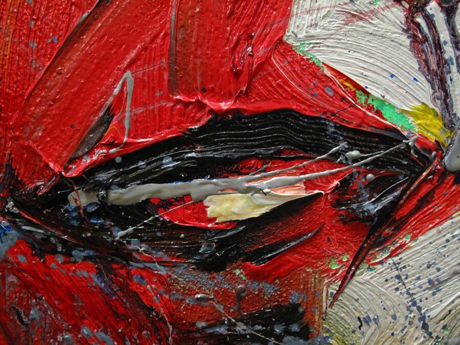 24×18″ MODERN ORIGINAL OIL█PAINTING█VINTAGE█IMPRESSIONISM█ART SIGNED ABSTRACT A
