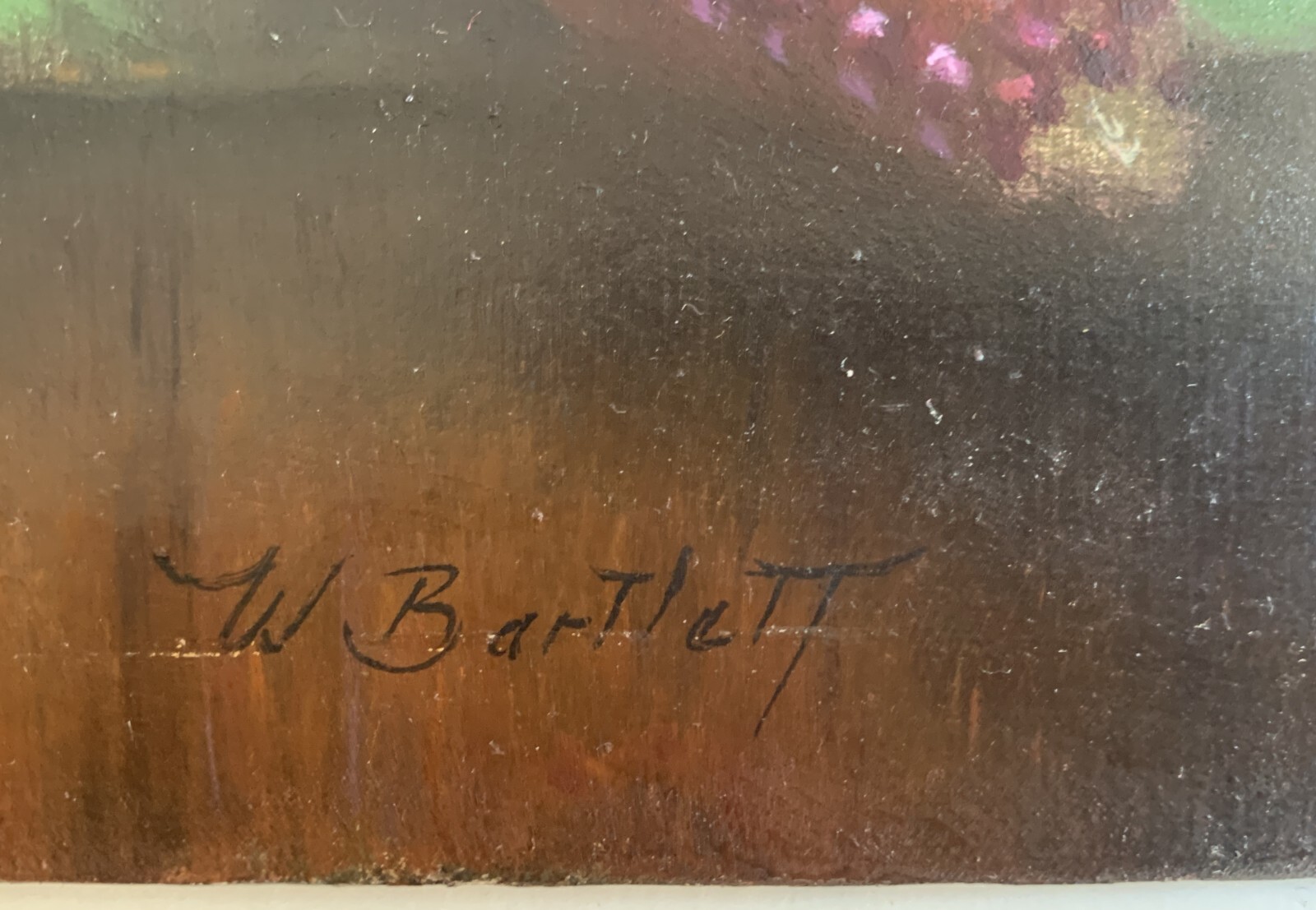 WILLIAM E BARTLETT B 1960 FINE ORIGINAL STILL LIFE PAINTING SIGNED